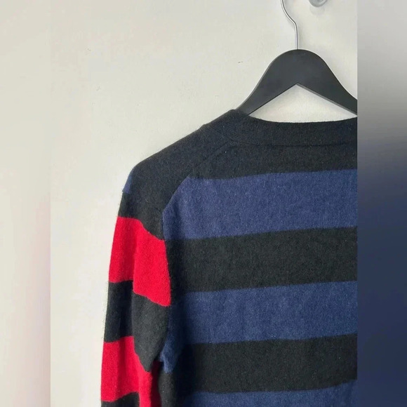 Equipment Black and Red Striped Sweater - Picture 10 of 12